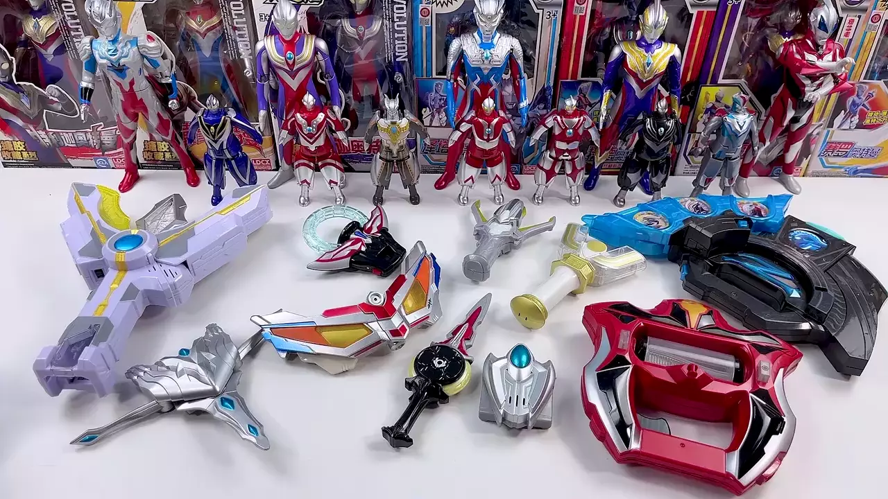 炫酷的奥特曼变身器玩具大集合,有欧布赛罗迪迦和特利迦奥特曼